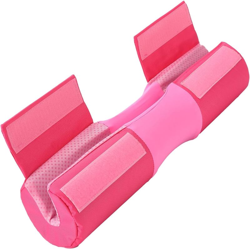 Photo 1 of Pink Colorful Squat Pad - Barbell Pad for Squats, Lunges and Hip thrusts - Protective Pad Support for Neck, Shoulder and Hip Joints.
