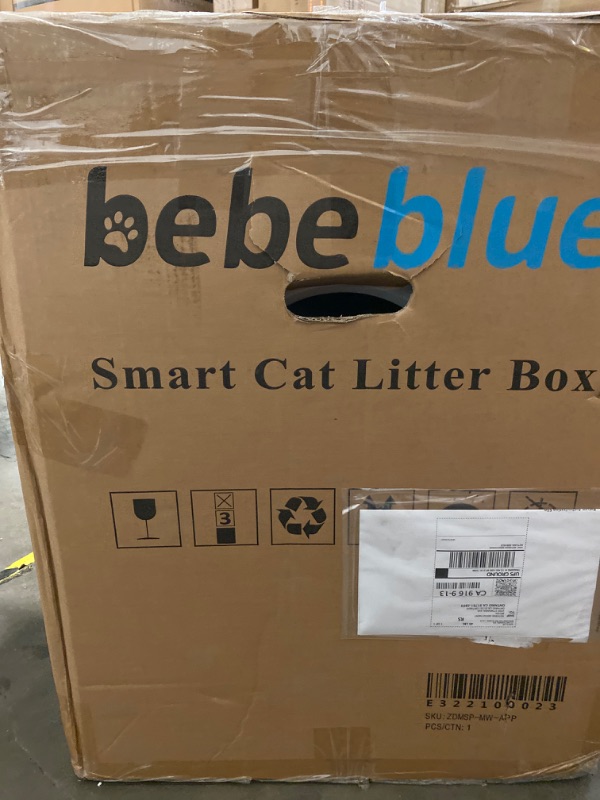 Photo 4 of Bebeblue Self Cleaning Cat Litter Box, Automatic Cat Litter Box, No Scooping Odor Removal Health Monitoring Quiet Extra Large Space for Cats Free Cat Bed
