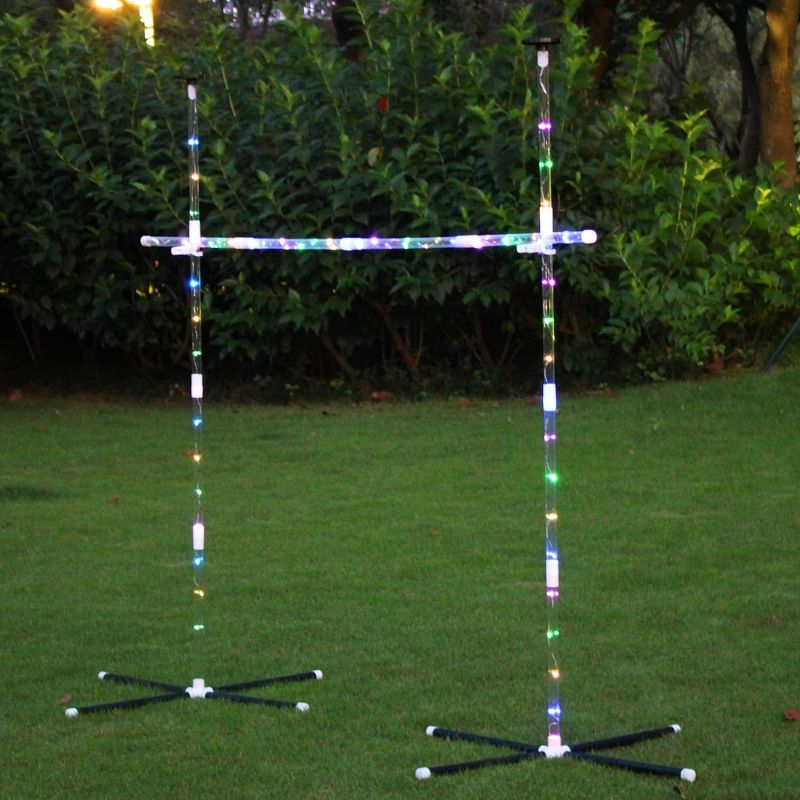 Photo 1 of LED Frisbee Limbo Fairy Lights String Light Stand for Party Home Wedding Festival Decoration, Warm White

