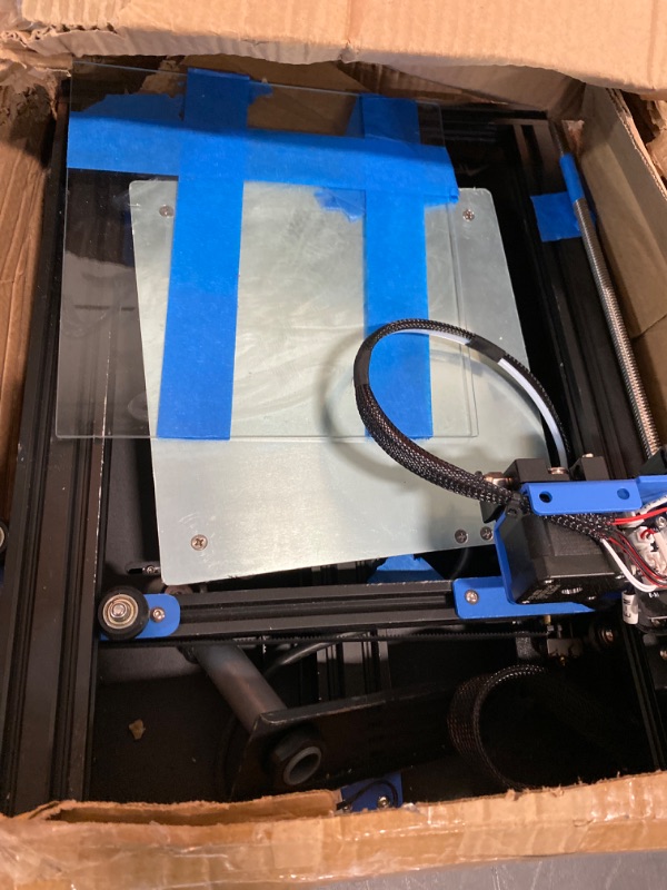 Photo 4 of ANET ET4 X -  3D Printer, 250mm/s CR Touch Auto Leveling FDM 3D Printer with Sprite Direct Extruder, Dual Z-axis & Y-axis, Auto-Load Filament, Upgraded Ender 3, Print Size 8.66x8.66x9.84 inch - ITEM IS USED / MISSING PARTS