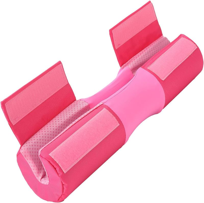 Photo 1 of Pink Barbell Pad for Squat, Hip Thrust - Perfect for Gym Workout Smith Machine Thruster Weightlifting - Relieves Neck and Shoulder Pain - Thick Foam Cushion
