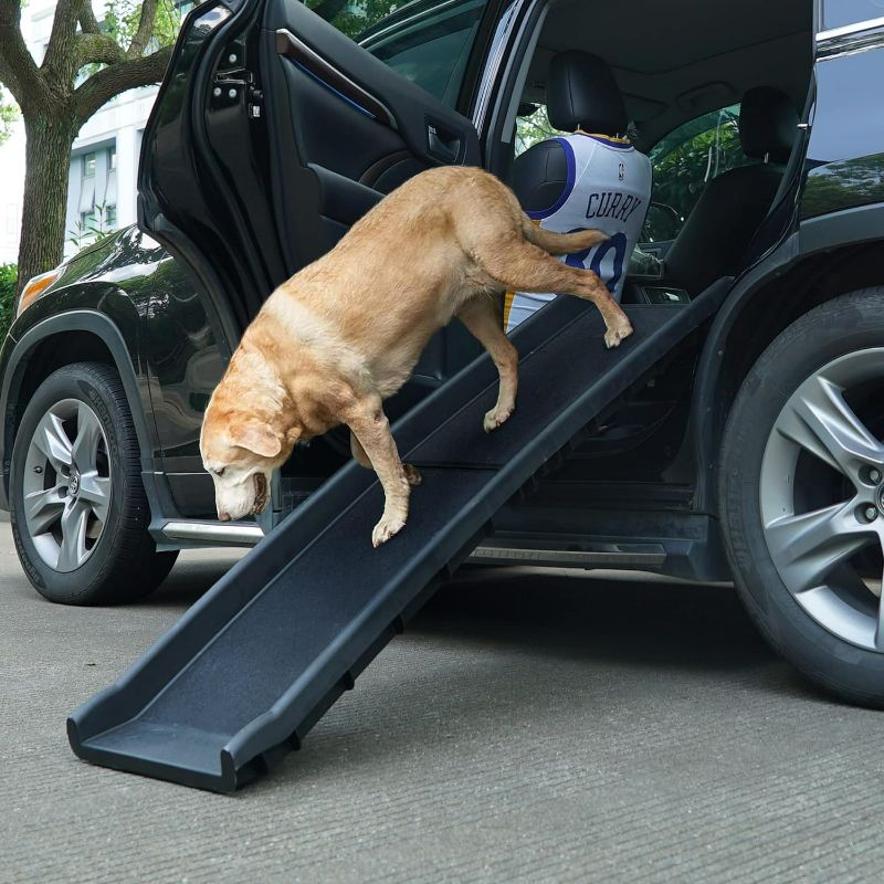 Photo 3 of COZIWOW - Portable Folding Dog Ramps for Large Dogs SUV Lightweight Outdoor Truck Car Ramps Non-Slip Design for High Bed Universal for Deck Stairs,Couch-Easy Storage,Supports up to 150 lb
