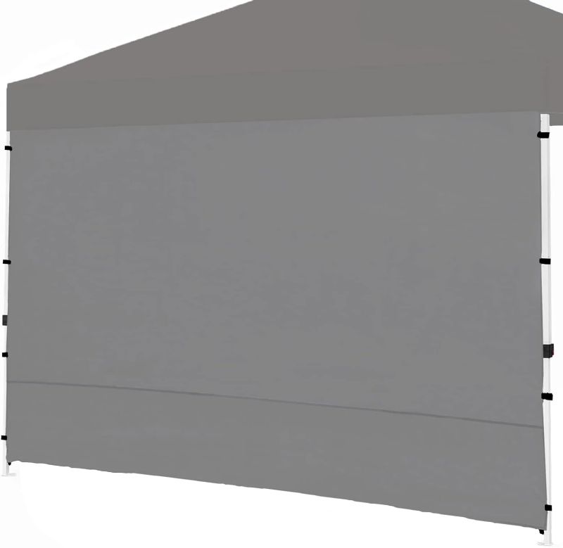 Photo 1 of Canopy SunWall, 10x10ft Pop Up Canopy Sidewall for Instant Canopy Tent Gazebos, 1 Pack Sidewall Only Grey
