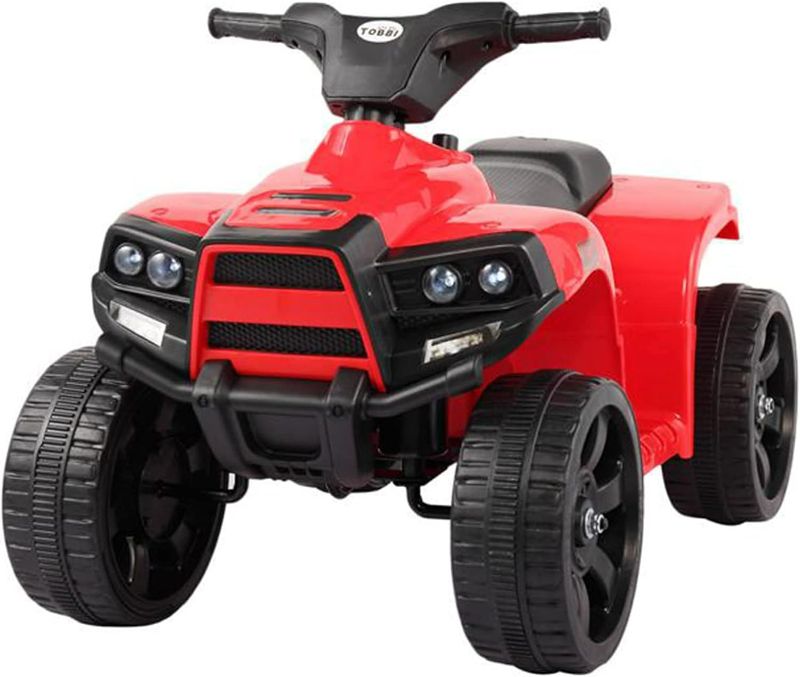 Photo 1 of TOBBI Ride on ATV Four Wheeler for Kids1-3,Electric 4 Wheeler ATV Quad Ride OnCar Toy with LED Headlights,Horn, Speedlndicator, Red
