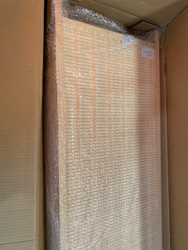 Photo 5 of JAXSUNNY -  Room Divider Bamboo Room Divider Wall Folding Privacy Wall Divider Wood Screen for Home Bedroom Living Room (6 Panel, Natural)
