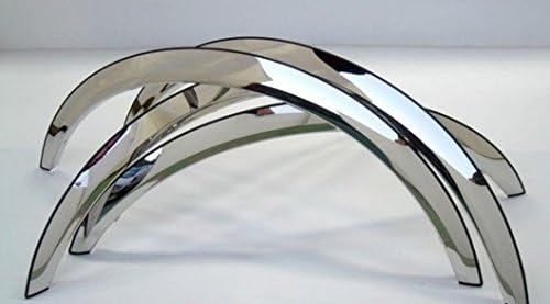 Photo 1 of QMI 275002 -Fender Trim Compatible  (Full Arch) Mirror Polished Stainless Steel Wide Width Set of 4 -  Model Unknown
