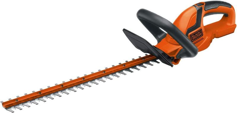 Photo 1 of BLACK+DECKER 20V MAX Cordless Hedge Trimmer, 22-Inch, Tool Only (LHT2220B)
