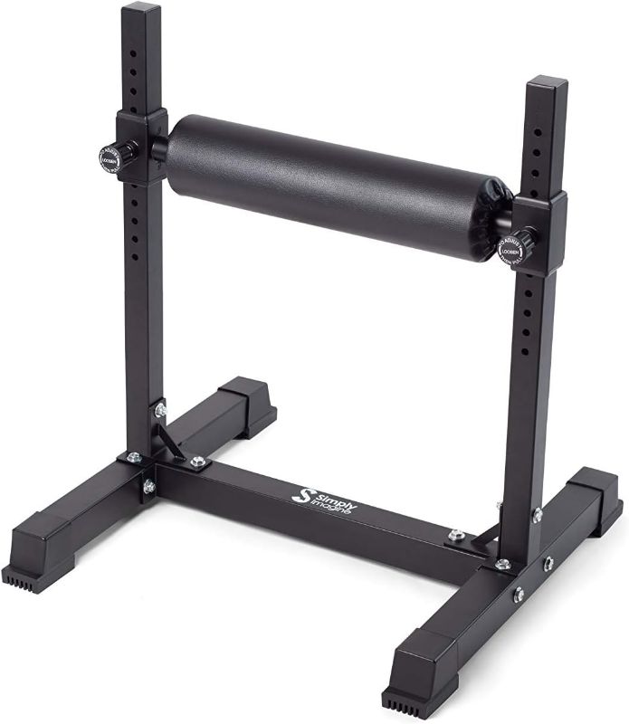 Photo 1 of SIMPLYIMAGINE -  One Leg Squat Roller - Adjustable Single Leg Squat Stand for Bulgarian Split Squats, 1 Leg Lunge for Bodyweight or Dumbbell Use
