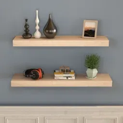 Photo 2 of PUSH & FIX - Solid Wood Floating Shelf