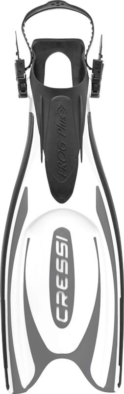 Photo 2 of Cressi Adult Powerful Efficient Open Heel Scuba Diving Fins | Frog Plus: made in Italy
