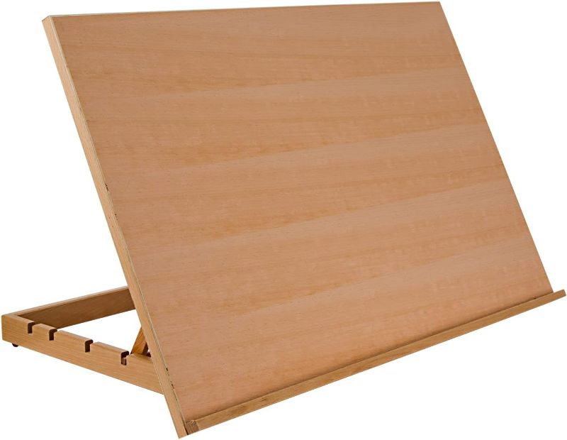 Photo 1 of SoHo Urban Artist Extra Large 19.75" x 29.5" Adjustable Portable Drawing Board Stand Easel, 5 Positions, Natural Beechwood Finish
