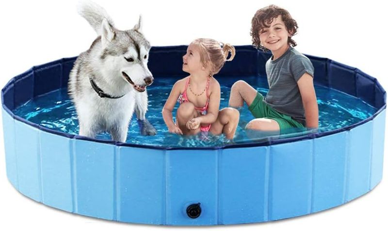 Photo 1 of Jasonwell Foldable Dog Pet Bath Pool Collapsible Dog Pet Pool Bathing Tub Kiddie Pool for Dogs Cats & Kids 
