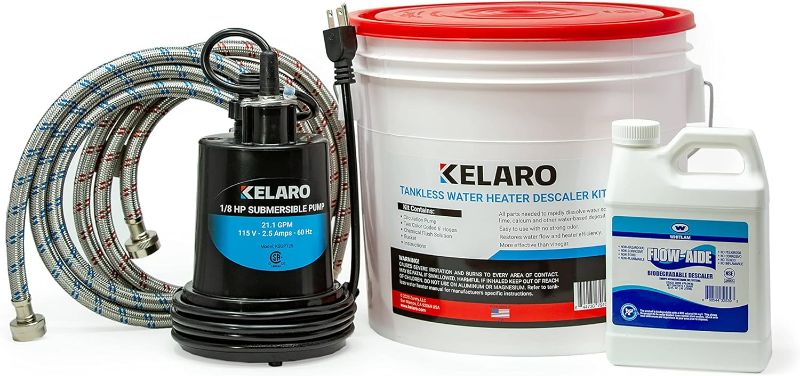 Photo 1 of Kelaro Tankless Water Heater Flushing Kit with Flow-Aide Biodegradable Descaler
