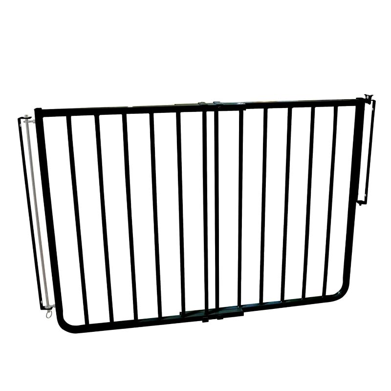 Photo 1 of Cardinal Gates SS30 Stairway Special Baby Gate for Stairs - Adjustable Indoor Dog Gate - Aluminum Safety Gate for Kids & Pets - Can be Installed at Angles - 27 to 42.5 Inches Wide - Black
