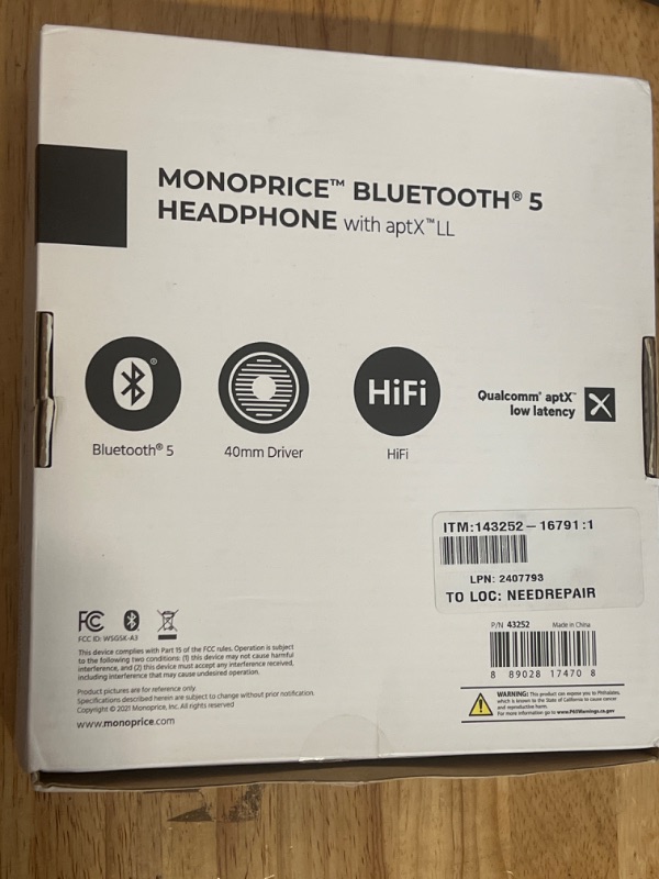 Photo 6 of Monoprice Sync Bluetooth Headphone with aptX Low Latency
