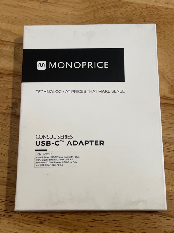 Photo 3 of Monoprice USB-C DisplayPort Adapter 4K DisplayPort - Aluminum Body, Compact, Plug and Play - Consul Series