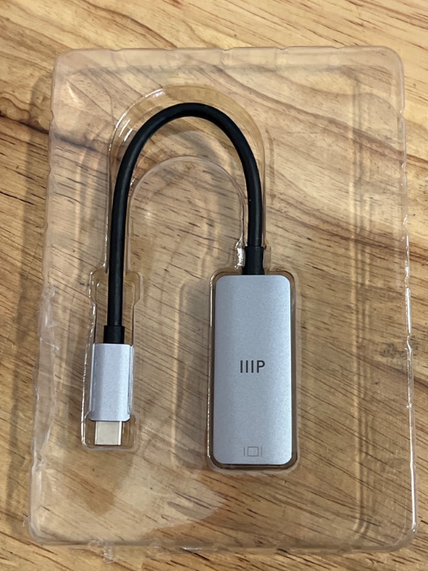 Photo 2 of Monoprice USB-C DisplayPort Adapter 4K DisplayPort - Aluminum Body, Compact, Plug and Play - Consul Series