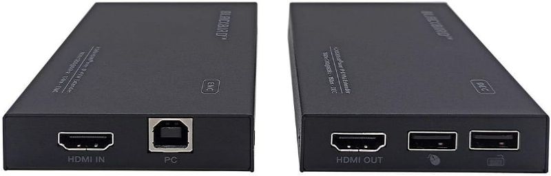 Photo 2 of Monoprice HDMI Over IP KVM Extender - H.265 Video Compression, Supports Cat5e and Cat6, Extend up to 150 Meters (492 Feet) 1920x1200@60Hz, YCbCr 4:4:4, Up to 6.75 Gbps - Blackbird Series
