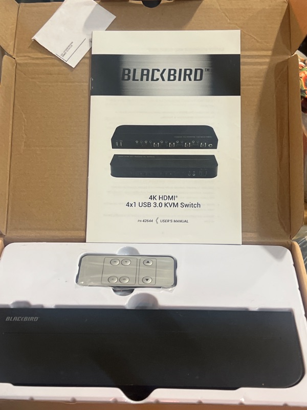 Photo 3 of Blackbird 4K HDMI 2.0 USB 3.0 4x1 KVM Switch, 4K@60Hz, HDR, YCbCr 4:4:4, HDCP 2.2
