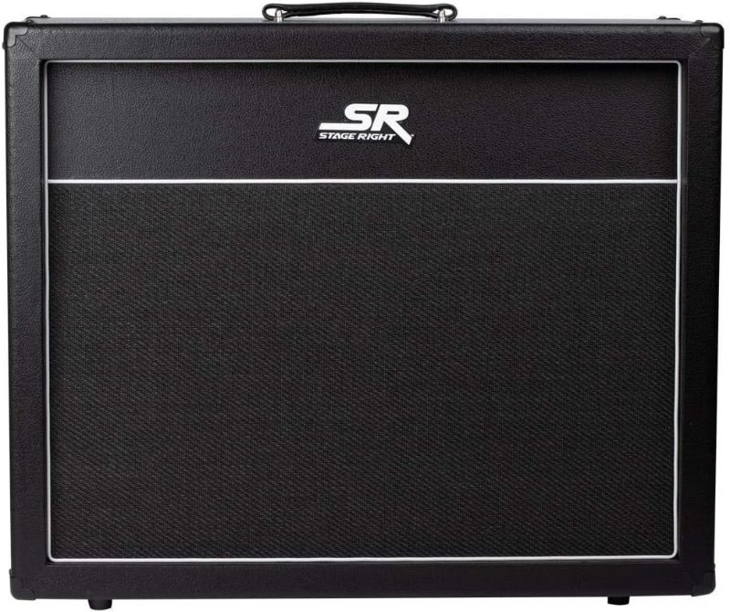Photo 1 of Monoprice Stage Right Series Guitar Amplifier SB 2x12 Extension Cabinet with 2X Celestion V30 Speakers (625915)
