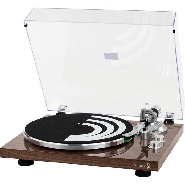 Photo 1 of SALE Dayton Audio Belt Drive Turntable with USB, Bluetooth, Audio-Technica AT-VM95E Cartridge - Wood
