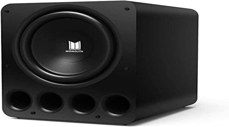 Photo 1 of Monolith by Monoprice 16in THX Certified Ultra 2000-Watt Powered Subwoofer (Matte Black/Painted) (Open Box)

