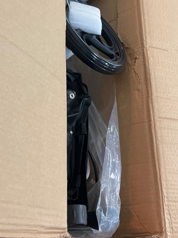 Photo 1 of MPM Steerable Knee Walker Scooter Foldable with Basket Adjusted Height Walking Aid Contoured Knee Platform 295 lbs. Capacity Rear On-Wheel Brakes