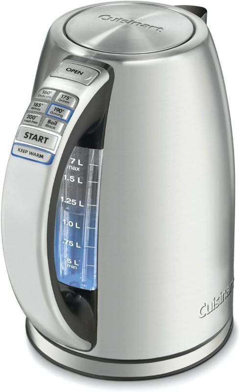 Photo 1 of Cuisinart 1.7-Liter Stainless Steel Cordless Electric Kettle with 6 Preset Temperatures
