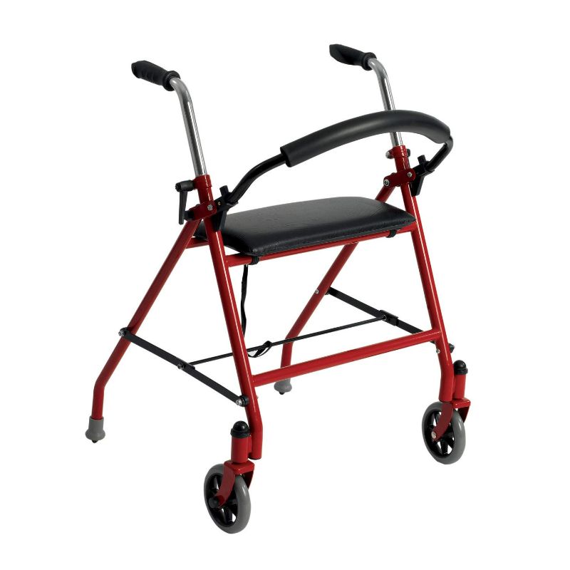 Photo 1 of Drive Medical 1239RD Foldable Rollator Walker with Seat, Red NEW 