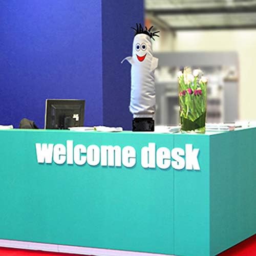 Photo 3 of Mini Air Dancers Inflatable Tube Man Set Desktop Size, White
