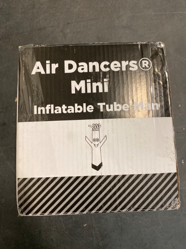 Photo 5 of Mini Air Dancers Inflatable Tube Man Set Desktop Size, White
