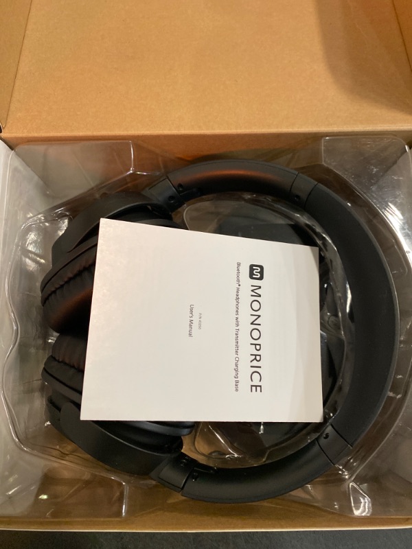 Photo 4 of Monoprice BT-600ANC Bluetooth Over Ear Headphones with Active Noise Cancelling (ANC), Qualcomm aptX HD Audio, AAC, Touch Controls, Ambient Mode, 40hr Playtime, Carrying Case, Multi-Pairing
