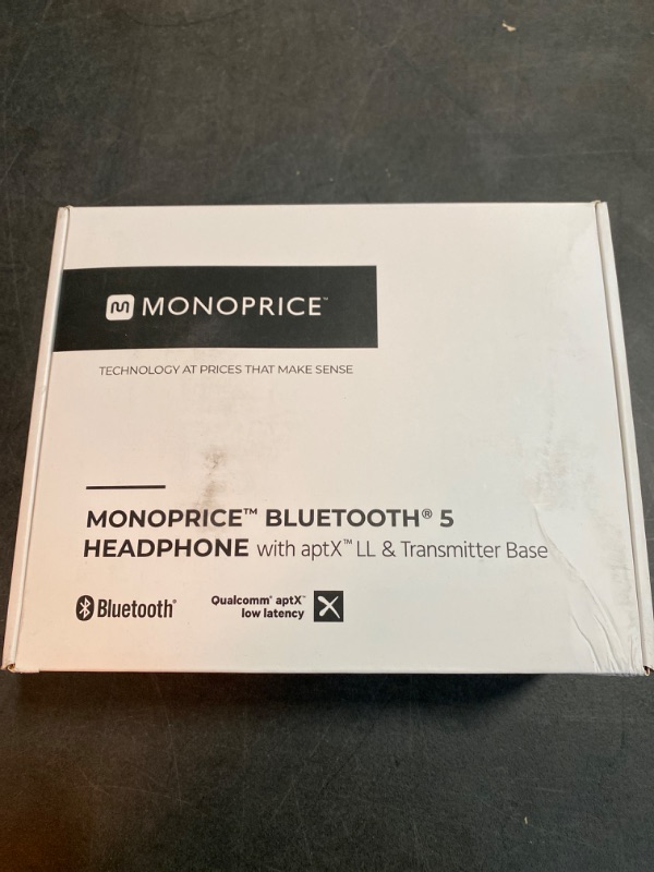 Photo 5 of Monoprice BT-600ANC Bluetooth Over Ear Headphones with Active Noise Cancelling (ANC), Qualcomm aptX HD Audio, AAC, Touch Controls, Ambient Mode, 40hr Playtime, Carrying Case, Multi-Pairing
