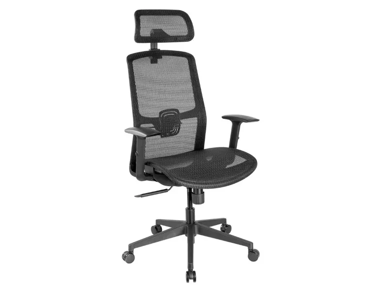 Photo 1 of Workstream by Monoprice WFH Ergonomic Office Chair with Mesh Seat, Lumbar Support, Adjustable Armrests, Backrest, and Headrest