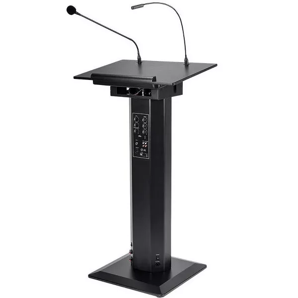 Photo 1 of Monoprice Commercial Audio 60W Powered Podium Lectern with Built-in Speakers and Gooseneck Microphone (No Logo)