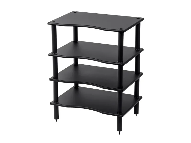 Photo 1 of Monolith by Monoprice 4 Tier Audio Stand, 0.60 Shelf Thickness, Black