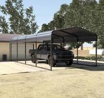 Photo 1 of VEIKOUS
12 ft. W x 20 ft. D Carport Galvanized Steel Car Canopy and Shelter, Gray