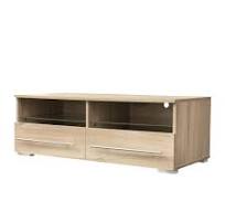 Photo 1 of UK008 rustic oak tv cabinet with dual end color changing led light strip