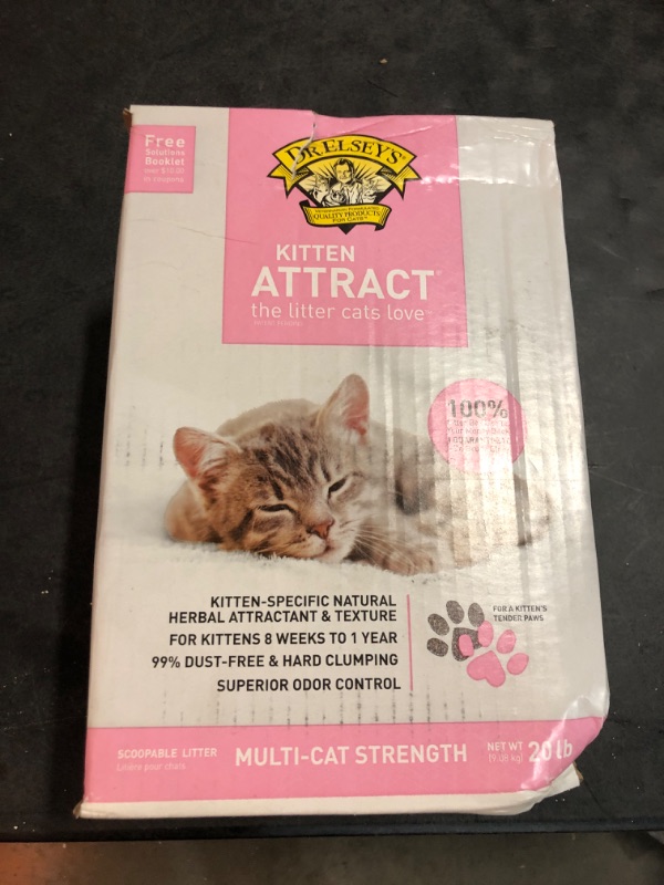 Photo 2 of Dr. Elsey's Precious Cat Kitten Attract Clumping Clay Cat Litter, 20lb Box