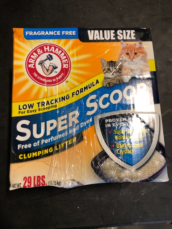 Photo 2 of Arm & Hammer Fragrance Free Super Scoop Clumping Litter - 29lbs