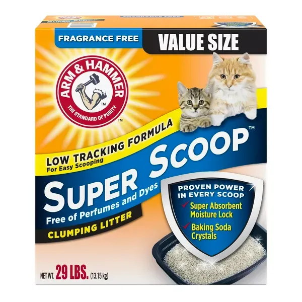 Photo 1 of Arm & Hammer Fragrance Free Super Scoop Clumping Litter - 29lbs