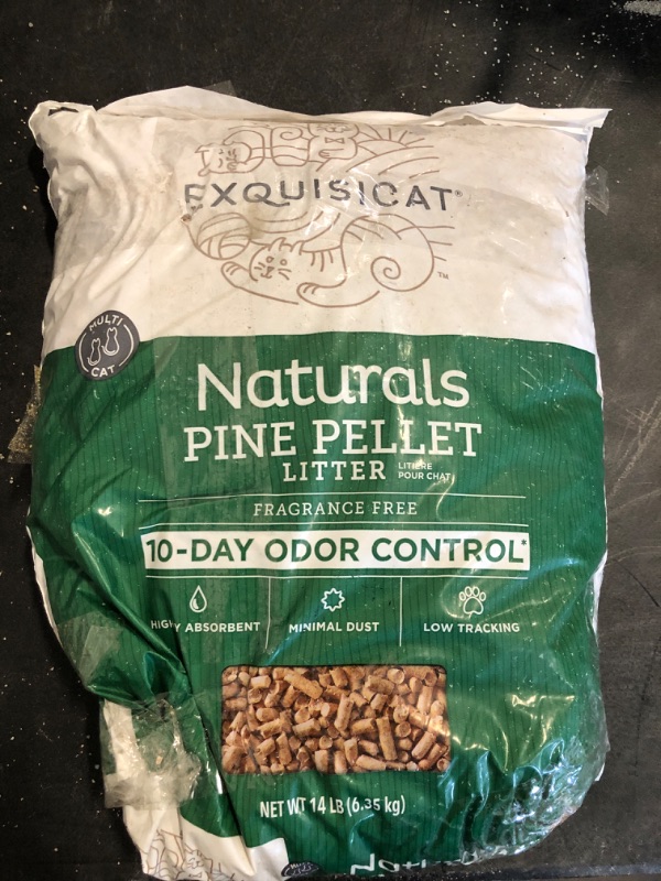 Photo 2 of ExquisiCat Naturals Multi-Cat Pine Cobble Cat Litter - Unscented, Low Dust, Natural 14LB