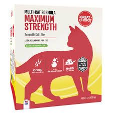 Photo 1 of Great Choice® Maximum Strength Clumping Multi-Cat Clay Cat Litter - Scented