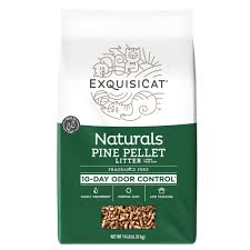 Photo 1 of ExquisiCat Naturals Multi-Cat Pine Pellet Cat Litter - Unscented, Low Dust, Low Tracking, Natural 14LB