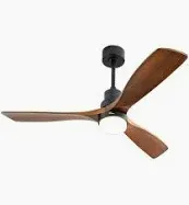 Photo 1 of Walnut Wood Ceiling Fan With Light