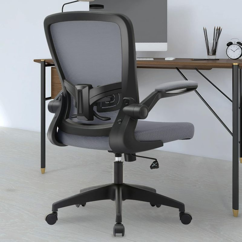 Photo 1 of FelixKing Office Chair, Ergonomic Desk Chair with Adjustable Height and Lumbar Support Swivel Chairs, Desk Computer Chair with 90°Flip up Armrests for Conference Room (Missing The Back Seat)