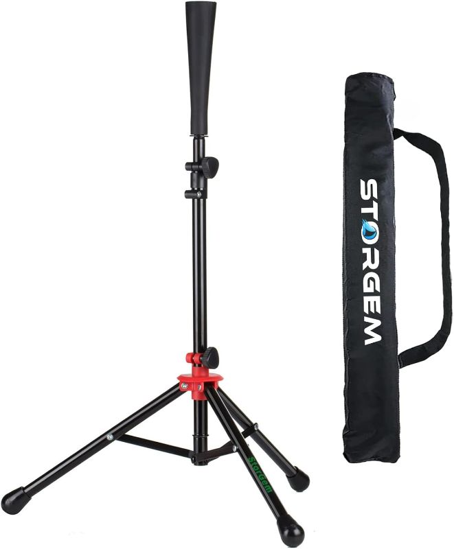 Photo 1 of Batting Baseball tee Softball, Easy to Adjustable Height,Portable Tripod Stand Base Tee for Hitting Training Practice,with Carrying Bag