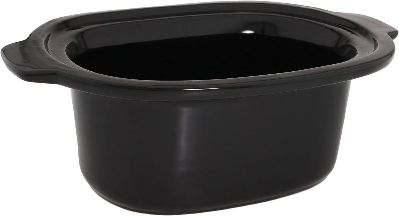 Photo 1 of All-Clad 1500990903 Slow Cooker Ceramic Replacement Insert for SD700450, 6.5 quart, Black