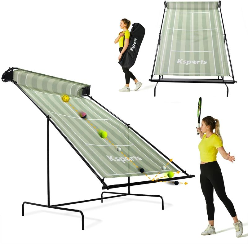 Photo 1 of Ksports Racquet Sports Tennis Rebounder Net Large/Regular for Indoor/Outdoor Use for Tennis, Pickleball, Padel, Squash, Racquetball, & Table Tennis w/Carry Bag