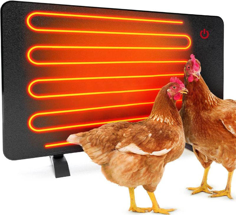 Photo 1 of Econohome Safe Chicken Coop Heater, Safer Than Brooder Lamps, Gently Warm, 150 Watts, ETL Compliant for Safety